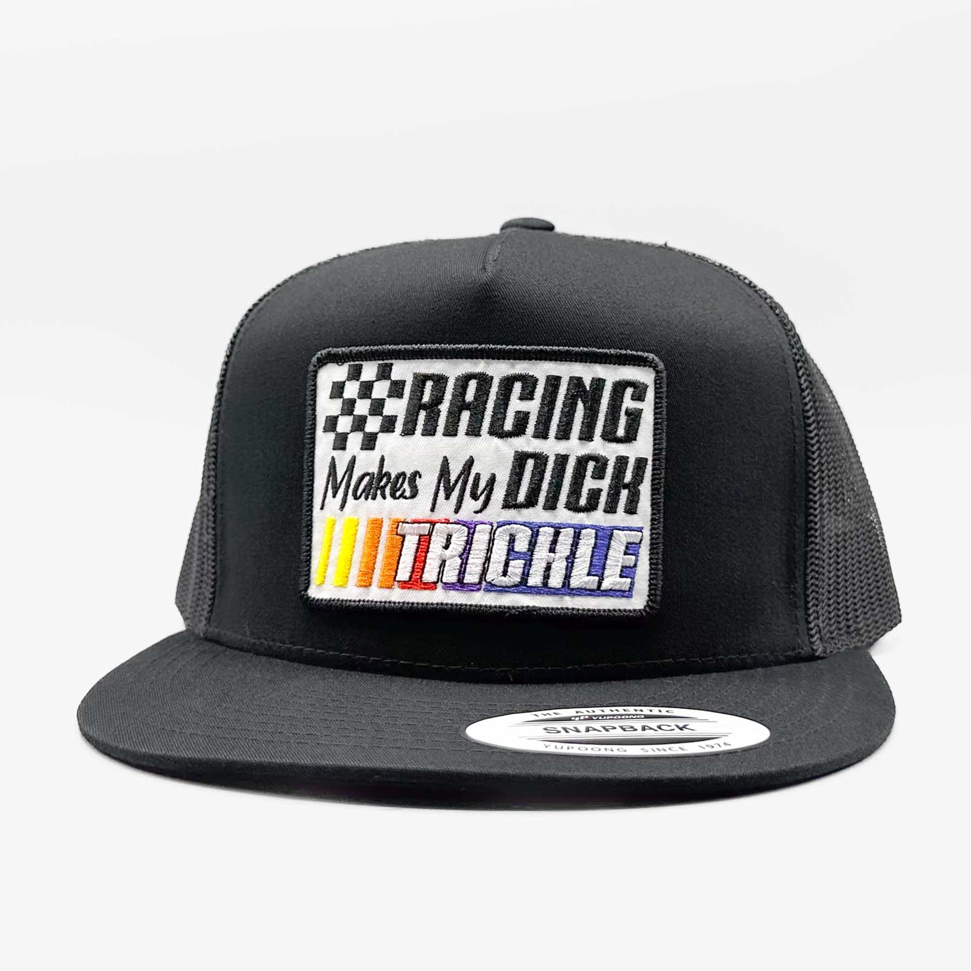 NASCAR Retro Racing Dick Trickle #90 Embroider Patch Flat Bill Trucker Mesh Cap Dick Trickle Racing Trucker Hat, Nascar Miller Patch  main image 2