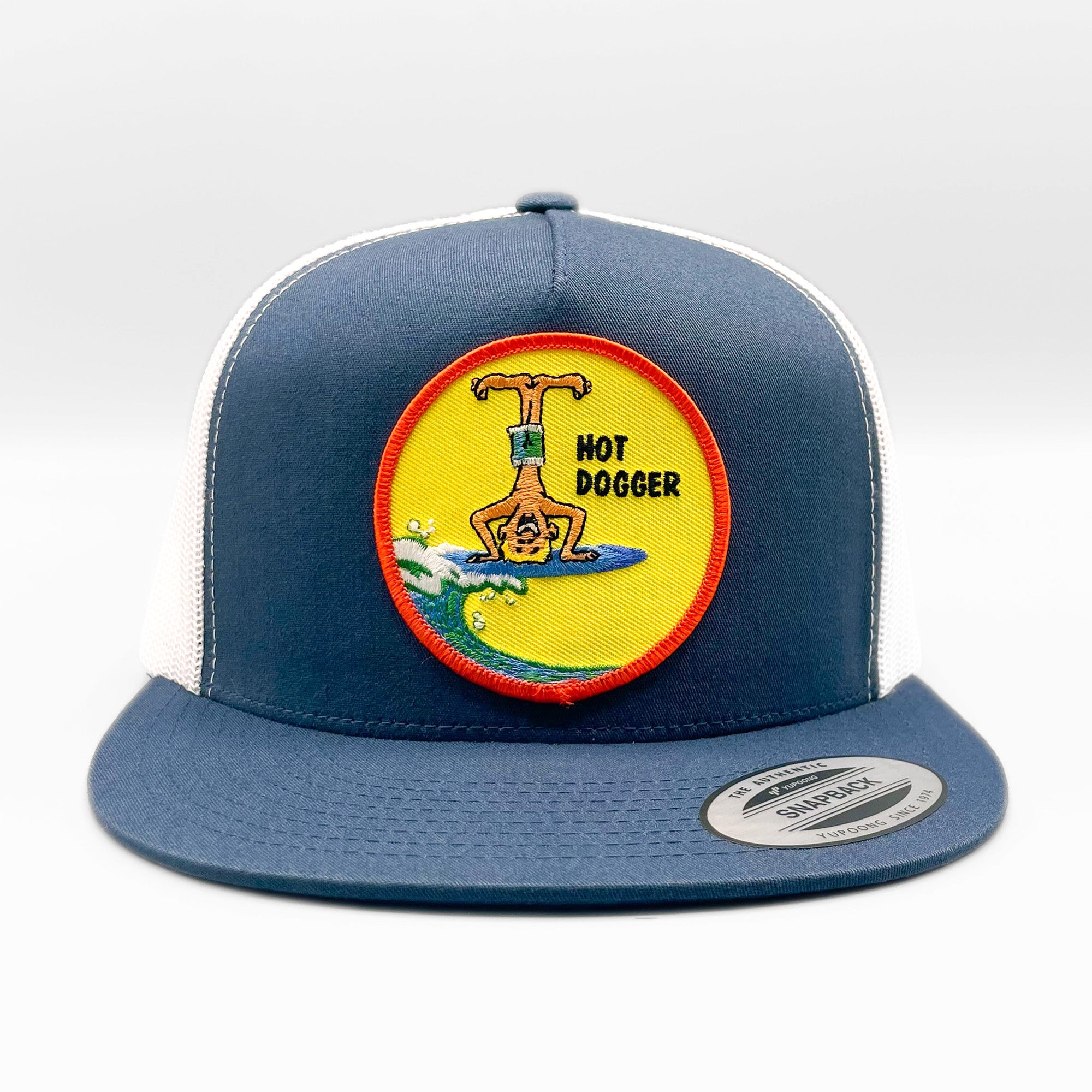 Hot Dogger Funny Retro Surfer Trucker Hat | American Fire 