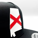 Alabama State Flag Retro Trucker-6