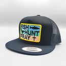 Fish Hunt Pray Christian Trucker Hat-5