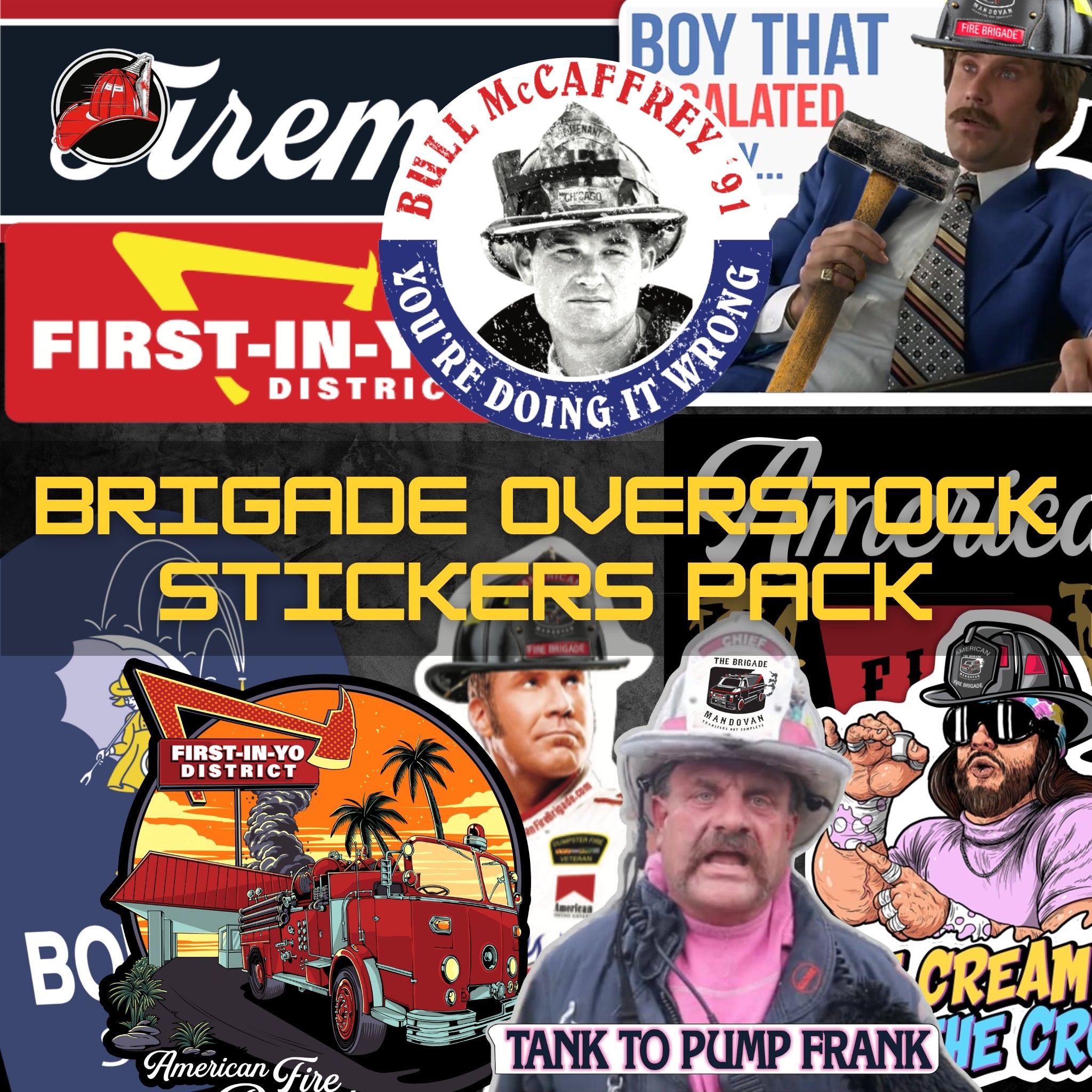OVERSTOCK Stickers 6-Pack (NEW)