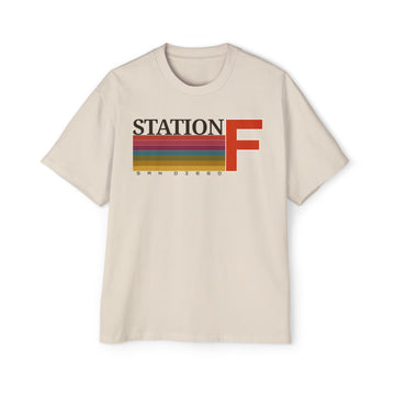 Station F Oversized Tee (Cream)