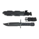 12 Inch Rubber Army M9 Tactical Bayonet Knife Black Stunt Prop with Sheath-6