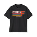 Station F Oversized Tee (Black)-1