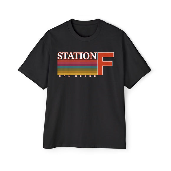 Station F Oversized Tee (Black)