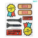 Funny- Gag- Jokes - Shenanigans Adult 14 Sticker Pack | Firefighter House Sticker-4