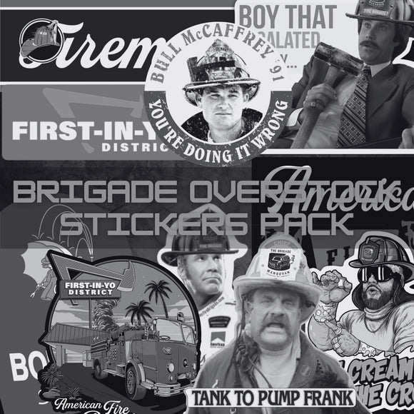 Brigade OVERSTOCK Stickers 6-Pack