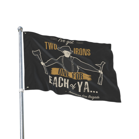 Doc Holiday "Two Irons" Flag