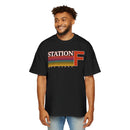 Station F Oversized Tee (Black)-3