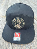 Richardson 7 Panel (Black/Gold leather patch)-3