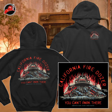 California Fire Dozer Hoodie