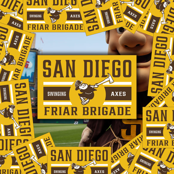 Swinging Friar Sticker