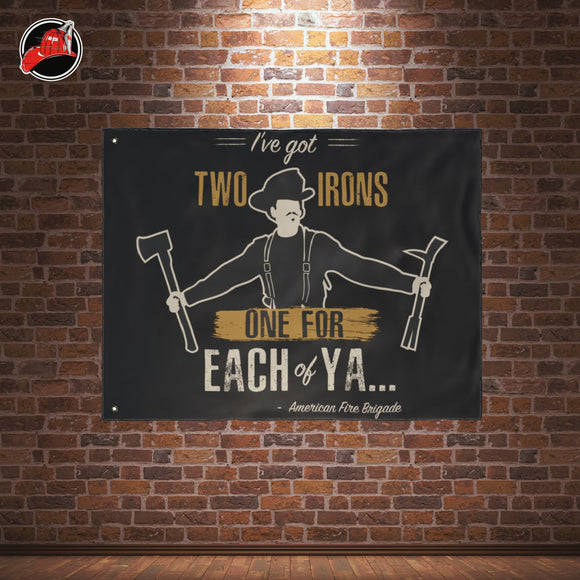 Doc Holiday "Two Irons" Flag