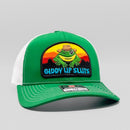 Giddy Up Sluts Funny Vintage Truckers Original Hat-5