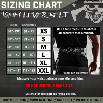 10mm Lever Weightlifting Belt - 0