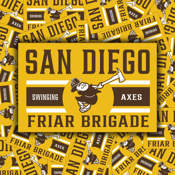 Swinging Friar Sticker