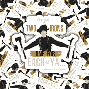 Doc Holiday "Two Irons" Sticker - 0