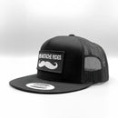 Free Mustache Rides Funny, Retro Trucker-6