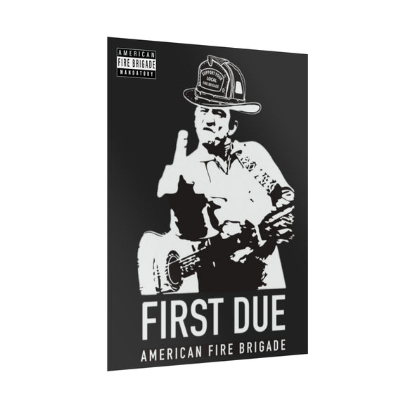 Johnny Cash 1st Due Poster