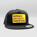 Farming is Everyone's Bread & Butter Farmer Trucker Hat-4