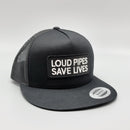 Loud Pipes Biker Trucker Hat-5