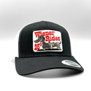 Wiener Rides 25 Cents Curved Snapback Trucker Hat-4