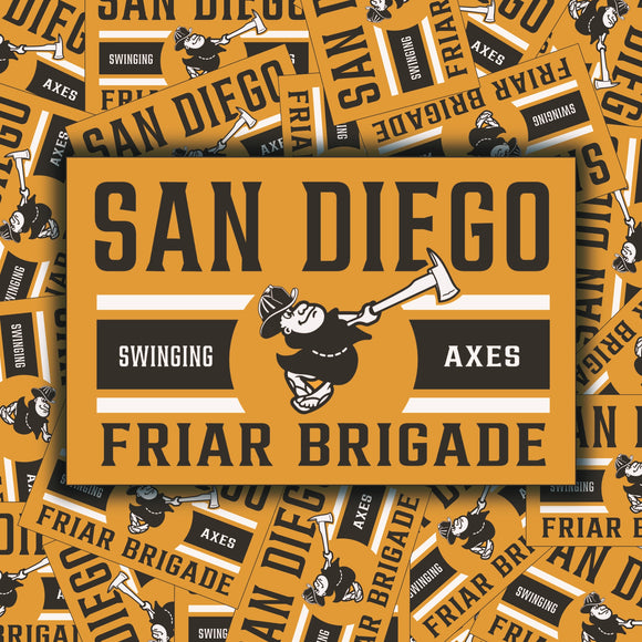 Swinging Friar Sticker