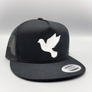 Peace White Dove Trucker Hat-4