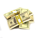 Money Prop Series 2000 $100 Crisp New $50,000 Blank Filler 5-Stack Package-2