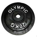 Solid Lightweight Barbell Free Weight Prop - 20 KG-1