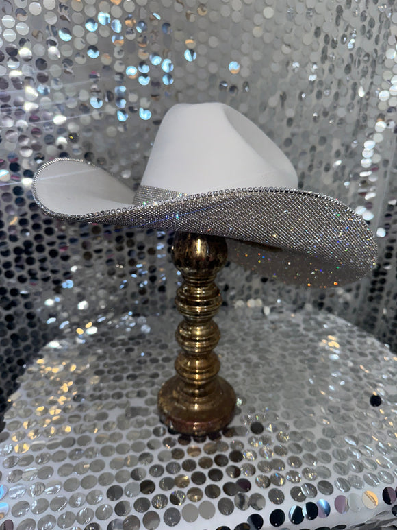 The original "Rhinestone Cowgirl" - underneath brim only