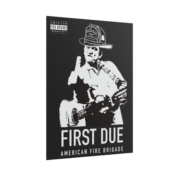 Johnny Cash 1st Due Poster