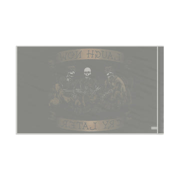Laugh Now Cry Later Skeletons - Flag - 0