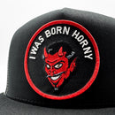 Born Horny Naughty Devil Trucker Hat-2