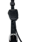 Firefighter Leather Radio Holster with Belt, Strap, Anti-Sway Strap, and Mic Loops. Perfect for Firefighters, EMT, Police-2