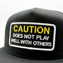 Caution Doesn't Play Well With Others Funny Trucker-2