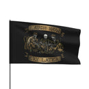 Laugh Now Cry Later Skeletons - Flag-3