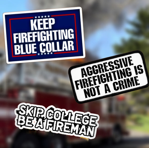 Blue Collar Stickers - 3 Pack