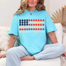 American Flag Daysies, Flowers Independence Day T-shirt-9