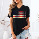 American Flag Daysies, Flowers Independence Day T-shirt-12