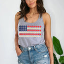 American Flag Daysies, Flowers Independence Day T-shirt-17