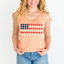 American Flag Daysies, Flowers Independence Day T-shirt-16