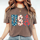 USA Floral T-Shirt - Independence Day Flowers Tees-9
