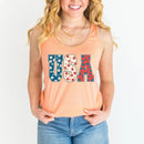 USA Floral T-Shirt - Independence Day Flowers Tees-15