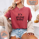 It’s Giving Wifey Comfort Colors Tee – Bride to Be or Wedding Gift Shirt-5