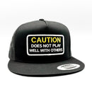 Caution Doesn't Play Well With Others Funny Trucker-4