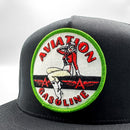 Aviation Gasoline Pinup Logo Trucker Hat-2