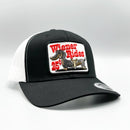 Wiener Rides 25 Cents Curved Snapback Trucker Hat-5