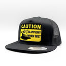 Beavers "Caution Slippery When Wet" Funny Trucker Hat-4