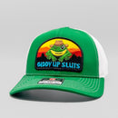 Giddy Up Sluts Funny Vintage Truckers Original Hat-3